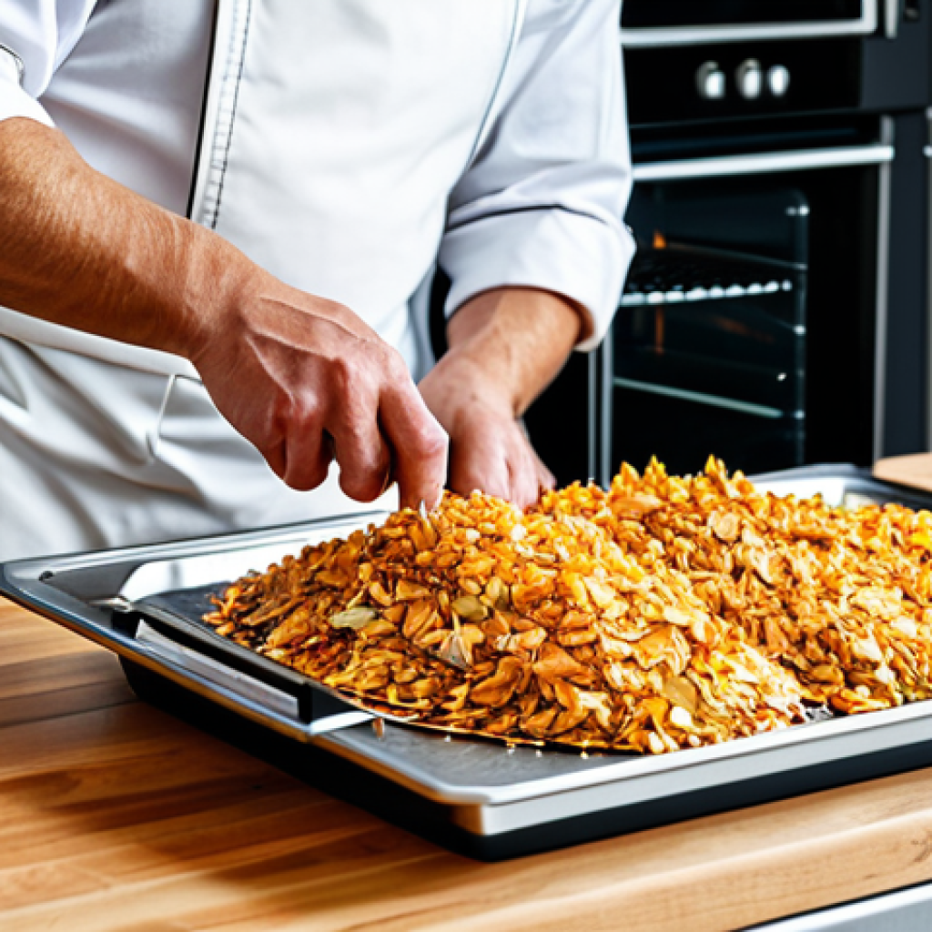훈제 기법에 적합한 나무의 종류 - "A modern German kitchen with a stainless steel smoker oven, a chef wearing an apron carefully placi...