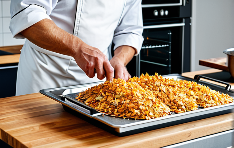 훈제 기법에 적합한 나무의 종류 - "A modern German kitchen with a stainless steel smoker oven, a chef wearing an apron carefully placi...